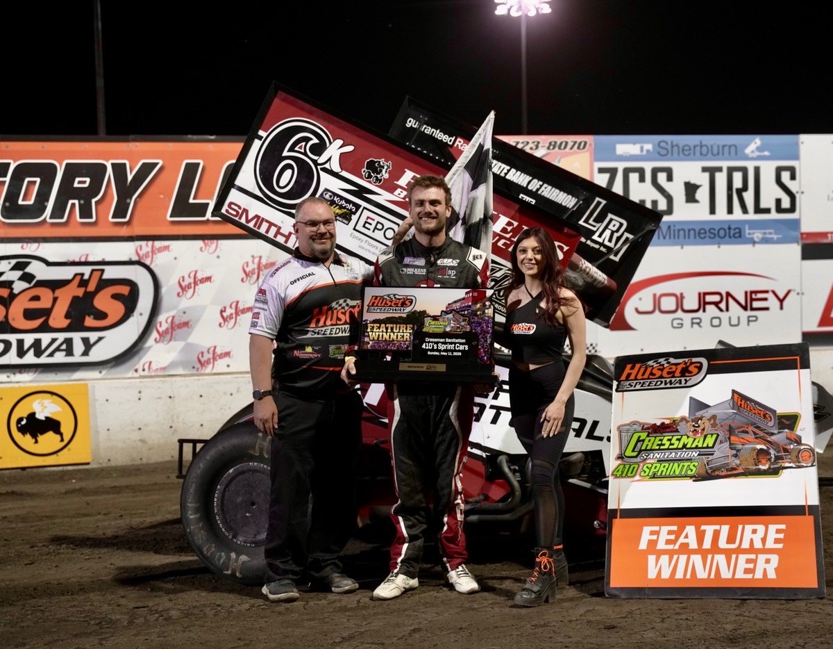 HusetsSpeedway's tweet photo. RECAP: Johnson, Lambertz and Steuerwald Produce Huset’s Speedway Season-Opening Wins During Mother’s Day Opener Presented by Northland Buildings, Inc.!

Read more at https://t.co/P8Xhfxfl0L https://t.co/ENW6mcBwU0