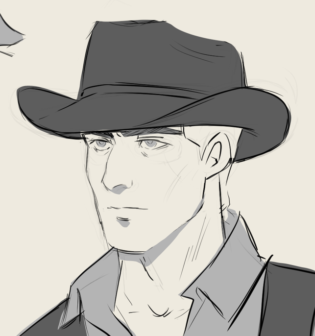 HealerHikari's tweet image. This were my best attempts to make a Cowboy Erwin Smith, enjoy 🤠 #erwinsmith