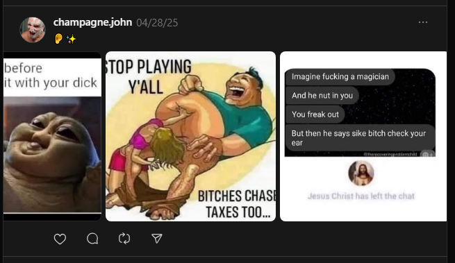 jpc05819's tweet photo. ☕🐸 Butt tHATs none OF my business... https://t.co/hQYESo62eN
