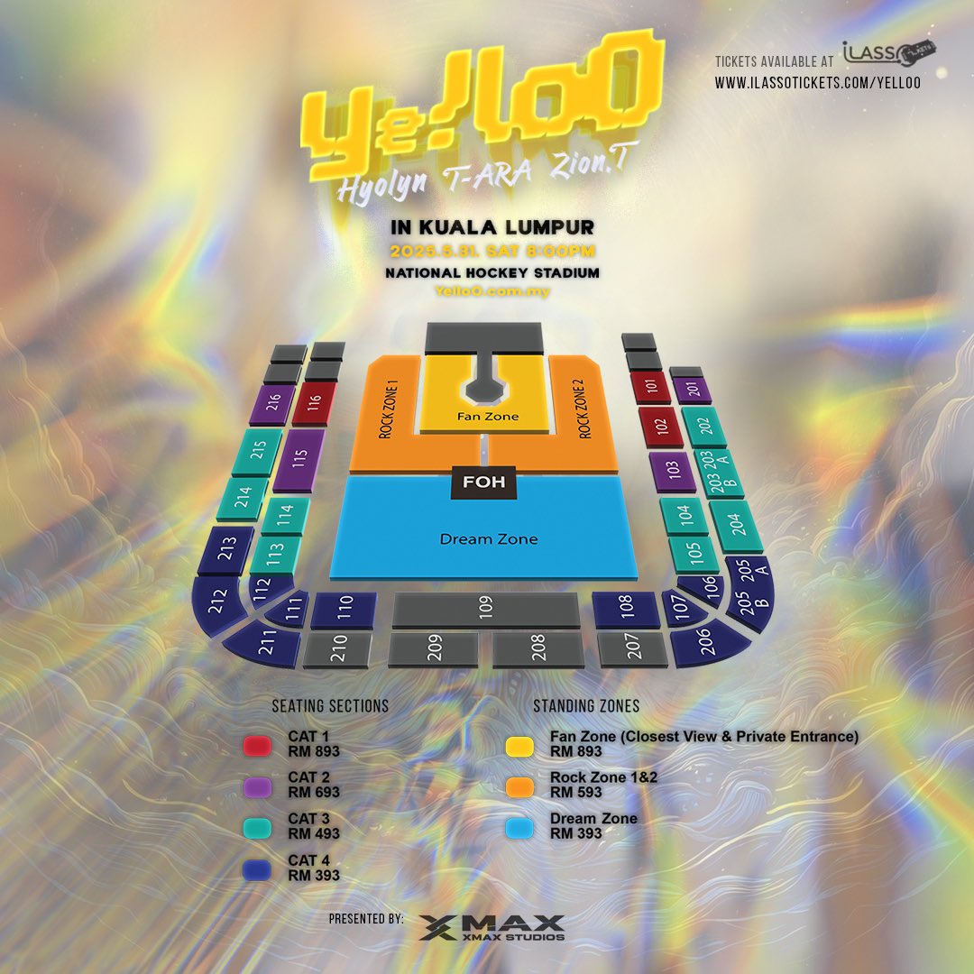 We're finally going to meet our fans! Come and have fun with us at the Yalloo concert in Kuala Lumpur on May 31st 👋🏻💛💛👋🏻💛💛 
#yalloo