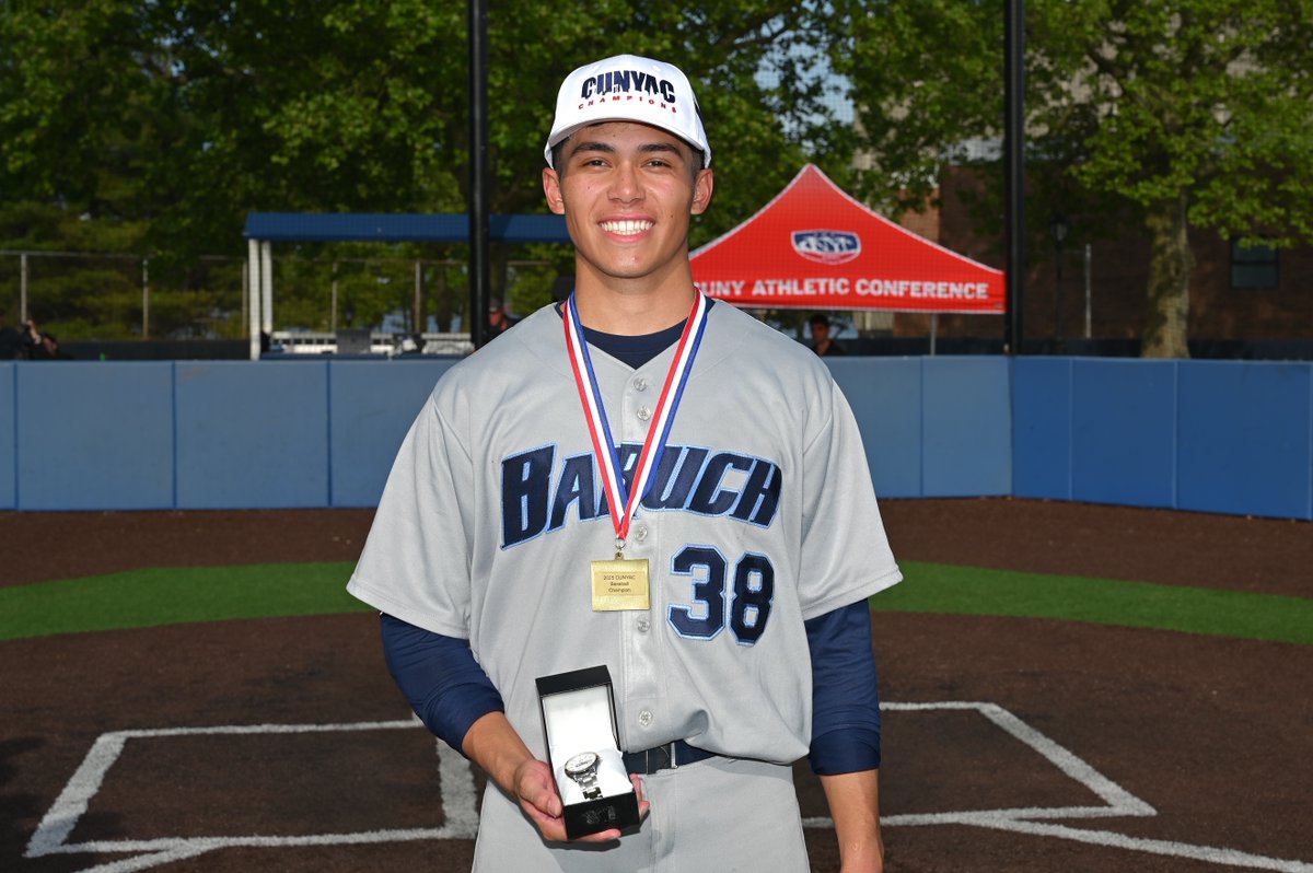 CUNY Athletic Conference (@cunyac) on Twitter photo BSB | <a href="/BaruchAthletics/">Baruch College Athletics</a> held off a late CCNY charge for a 14-10 win in Game 3 of the CUNYAC Baseball Championship Sunday afternoon.
Roy Longarzo was named Championship MVP!
#d3baseball #TheCityPlaysHere #CUNYchamps BSB | <a href="/BaruchAthletics/">Baruch College Athletics</a> held off a late CCNY charge for a 14-10 win in Game 3 of the CUNYAC Baseball Championship Sunday afternoon.
Roy Longarzo was named Championship MVP!
#d3baseball #TheCityPlaysHere #CUNYchamps