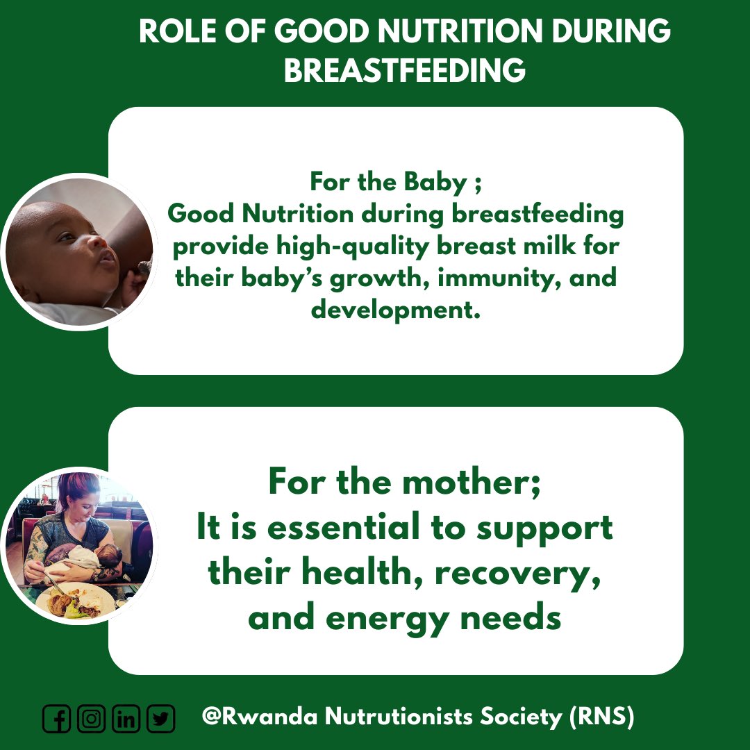 Good nutrition during breastfeeding fuels both mom and baby! It ensures breast milk is rich in essential nutrients, boosts baby’s growth &amp; immunity, and keeps mom energized and healthy. A balanced diet = strong start for baby &amp; faster recovery for mom. #Breastfeeding #Nutrition