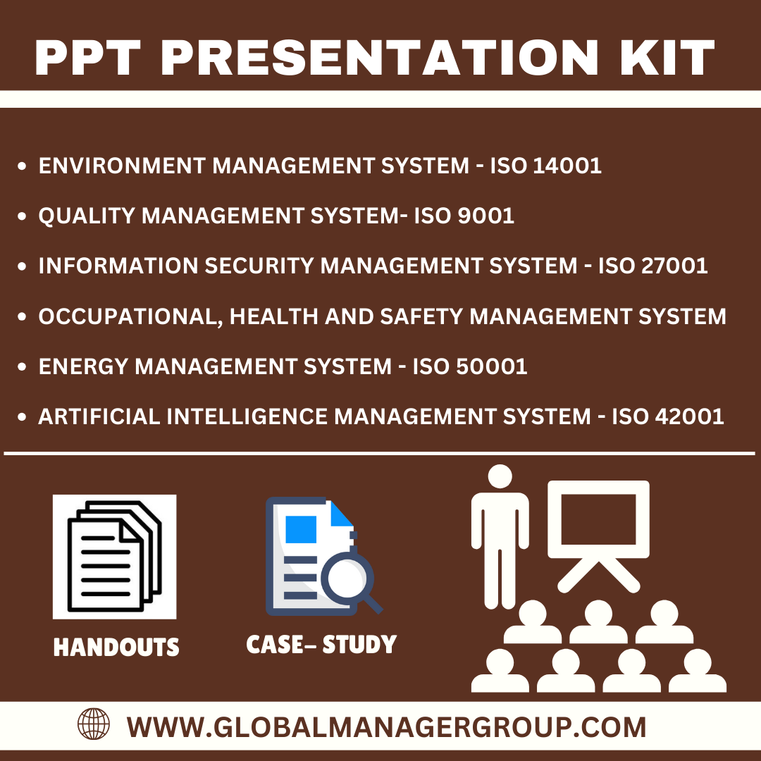 ISOconsult_GMG's tweet image. Boost your ISO training sessions with our ready-to-use PPT Presentation Kits! 🎯

Includes:
 ✅ Handouts
 ✅ Case Studies
 ✅ Engaging Slides

🌐 globalmanagergroup.com

#ISO #TrainingKit #ISO9001 #ISO14001 #ISO27001 #PPTKit #GlobalManagerGroup