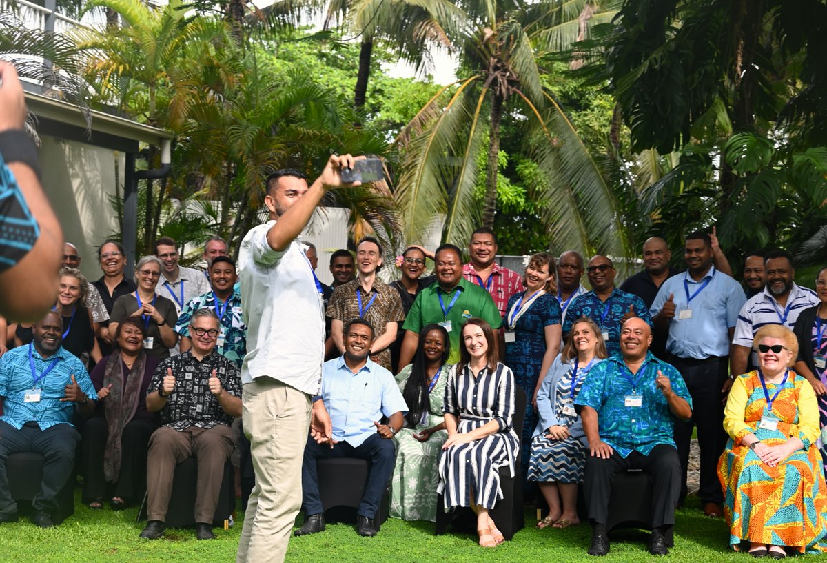 Pacific Community (@spc_cps) on Twitter photo Representatives of <a href="/BOM_au/">Bureau of Meteorology, Australia</a>, <a href="/GeoscienceAus/">Geoscience Australia</a>, <a href="/niwa_nz/">NIWA</a>, <a href="/SprepChannel/">SPREP</a>, <a href="/dfat/">Department of Foreign Affairs and Trade 🇦🇺</a>, <a href="/MFATNZ/">New Zealand Ministry of Foreign Affairs & Trade</a> and 15 Pacific MET offices are convening this week in Honiara 🇸🇧 to take stock of #COSPPac progress on transforming ocean and climate data into practical services.
#ResilientPacific Representatives of <a href="/BOM_au/">Bureau of Meteorology, Australia</a>, <a href="/GeoscienceAus/">Geoscience Australia</a>, <a href="/niwa_nz/">NIWA</a>, <a href="/SprepChannel/">SPREP</a>, <a href="/dfat/">Department of Foreign Affairs and Trade 🇦🇺</a>, <a href="/MFATNZ/">New Zealand Ministry of Foreign Affairs & Trade</a> and 15 Pacific MET offices are convening this week in Honiara 🇸🇧 to take stock of #COSPPac progress on transforming ocean and climate data into practical services.
#ResilientPacific