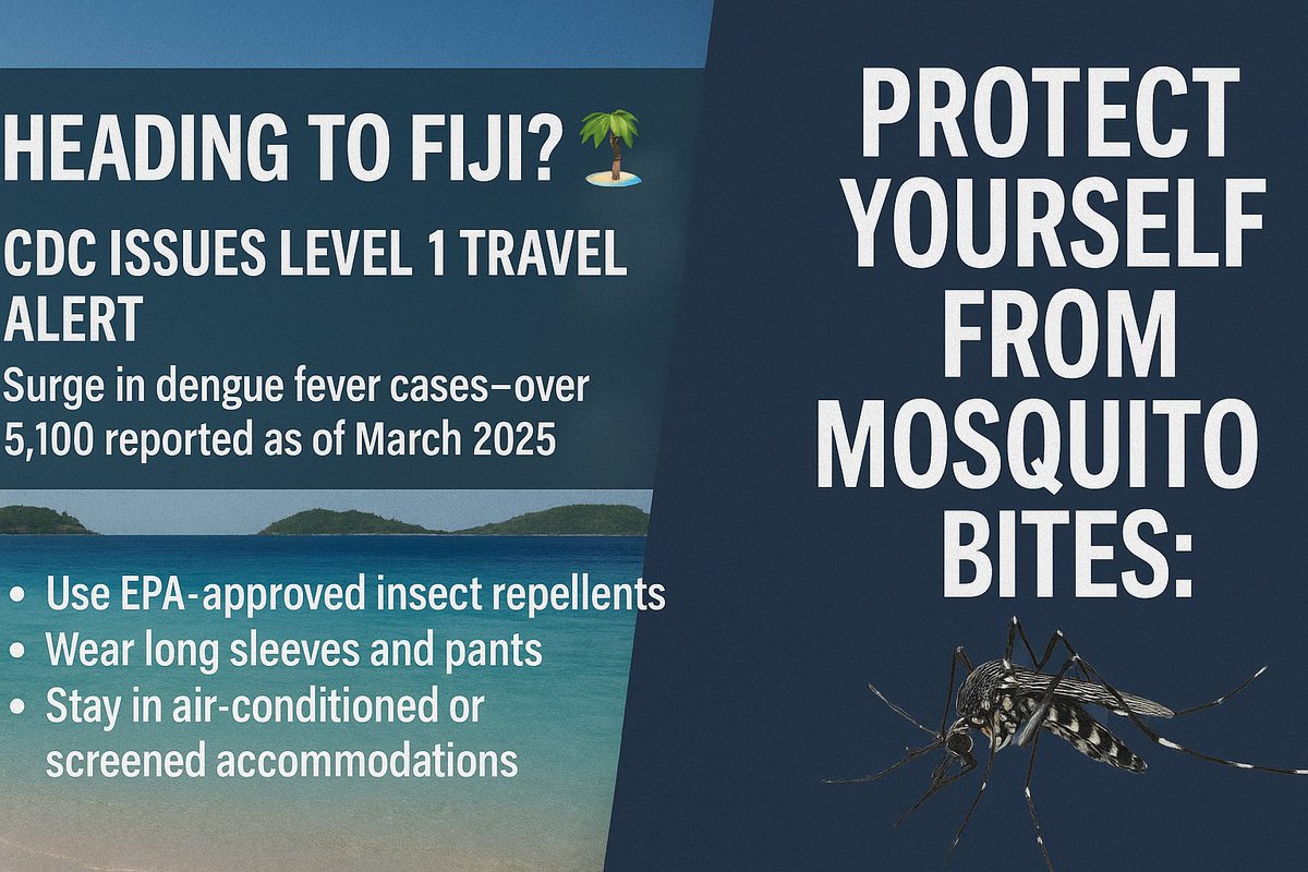 Heading to Fiji? Try our Insect Repellent Clothing and Natural Effective Mozzie Spray.

pestrol.com.au/shop/shop-by-p…

#pestrol #denguefever #mosquito #fiji

fox6now.com/news/fiji-trav…