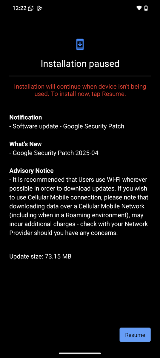 theoriginal086's tweet image. #hmdfusion
April security patch