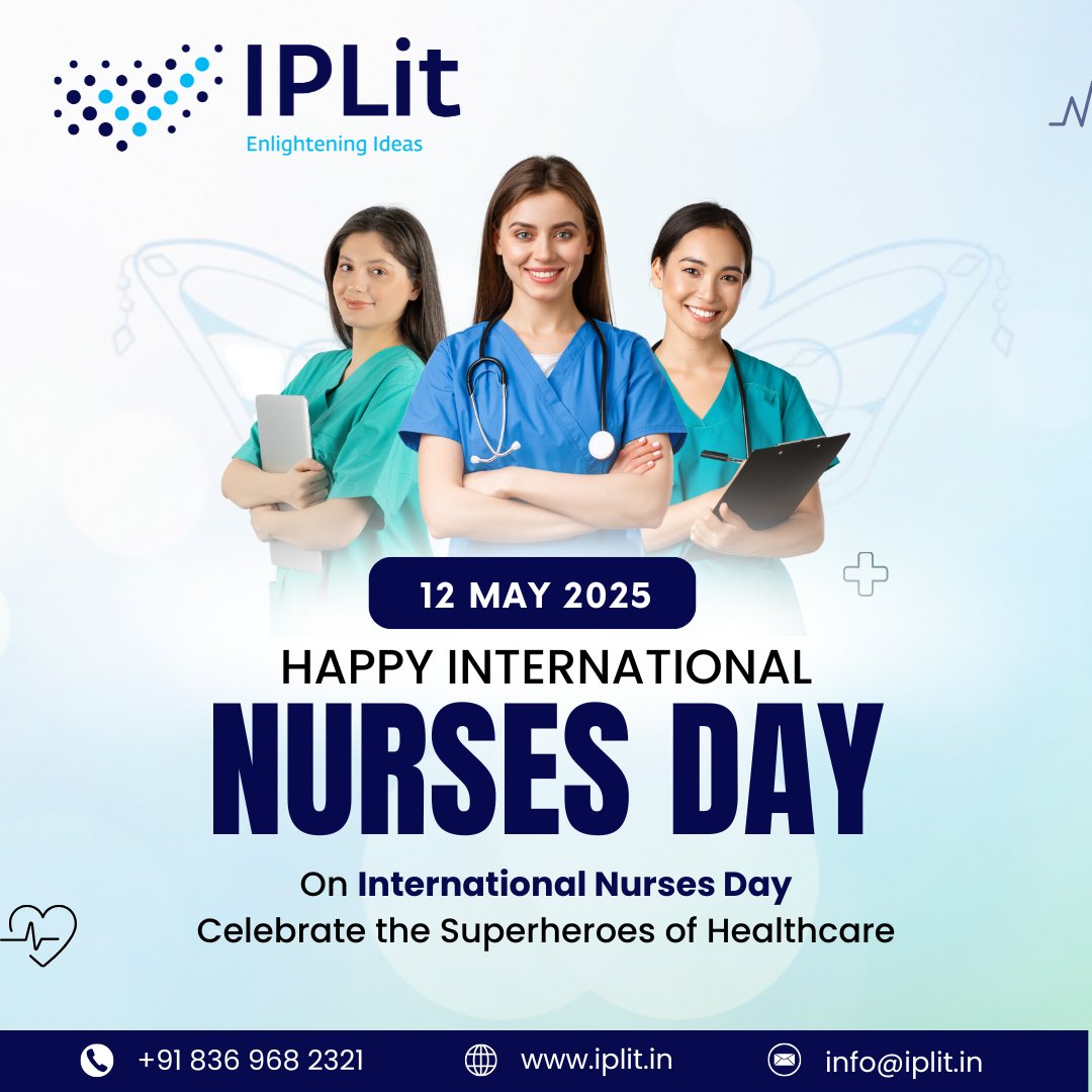 On this International Nurses Day, let's salute the real-life superheroes who heal with heart, strength, and endless compassion. 💙 Thank you, Nurses, for all that you do!
📞 Contact Us: +91 836 968 2321
 🌐 Website: iplit.in
 📧 Email: info@iplit.in
