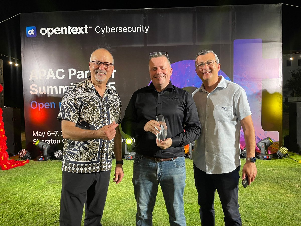 Dicker Data (@dickerdata) on Twitter photo 🏆We are thrilled to announce that <a href="/DickerData/">Dicker Data</a> has been recognised with the Distributor Rising Star Award by <a href="/OpenTextSec/">OpenText Cybersecurity</a> at their 2025 APAC Partner Summit! Thank you, OpenText Cybersecurity, for this acknowledgement.
#WEAREDDR 🏆We are thrilled to announce that <a href="/DickerData/">Dicker Data</a> has been recognised with the Distributor Rising Star Award by <a href="/OpenTextSec/">OpenText Cybersecurity</a> at their 2025 APAC Partner Summit! Thank you, OpenText Cybersecurity, for this acknowledgement.
#WEAREDDR