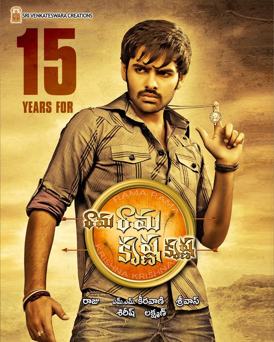 Sri Venkateswara Creations (@svc_official) on Twitter photo 15 years ago, he fought with faith and ruled with heart!
Celebrating <a href="/ramsayz/">RAm POthineni</a>’s powerful performance in the divine action entertainer #RamaRamaKrishnaKrishna.
A timeless tale of values and valor!
#15YearsForRRKK
<a href="/akarjunofficial/">Arjun</a> <a href="/PriyaAnand/">Priya Anand</a> <a href="/thebindumadhavi/">Bindu Madhavi</a> <a href="/DirectorSriwass/">Sriwass Oleti</a> 15 years ago, he fought with faith and ruled with heart!
Celebrating <a href="/ramsayz/">RAm POthineni</a>’s powerful performance in the divine action entertainer #RamaRamaKrishnaKrishna.
A timeless tale of values and valor!
#15YearsForRRKK
<a href="/akarjunofficial/">Arjun</a> <a href="/PriyaAnand/">Priya Anand</a> <a href="/thebindumadhavi/">Bindu Madhavi</a> <a href="/DirectorSriwass/">Sriwass Oleti</a>