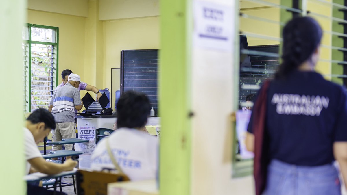 Delighted to observe the Philippine national and local elections today, along with <a href="/COMELEC/">COMELEC</a>-accredited 🇦🇺 Embassy teams in 10 cities nationwide. #NLE2025

Elections are integral to democratic governance.