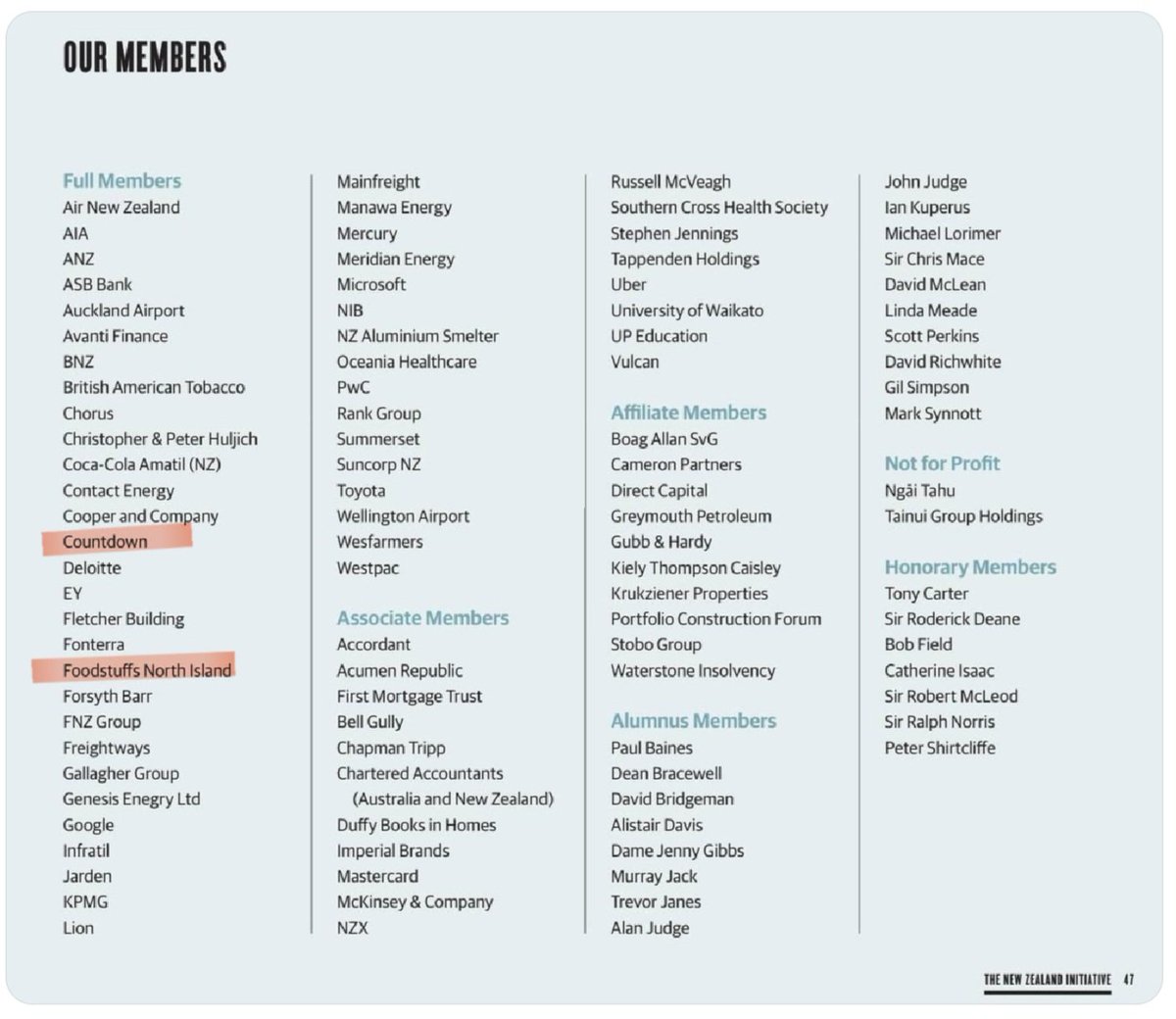 TeArawa1971's tweet image. It's no co-inkydink that Countdown &amp;amp; Foodstuffs are Atlas-affiliated greedywanker members of dirty astroturd @nzinitiative 
Us regular Kiwis getting sharfted left, right &amp;amp; centre by this pisstaking government &amp;amp; its #richwing assocs