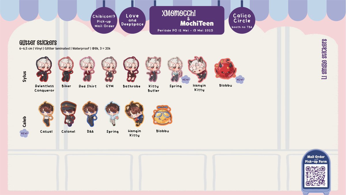 XMomocchi's tweet photo. ❤️ &amp; 🔁 are appreciated 💖

XMomocchi &amp; @MochiTeen31 ChibiCon!7 Surabaya Pick-Up &amp; Mail Order

https://t.co/zoULpIRUfC

⏰ 12-19 May
📍 TP3, Calico Circle, booth no. TBA
🎀 Love and Deepspace , Seventeen , Stray Kids

#Chibicon #Chibicon7 #ChibiconCatalogue https://t.co/LmWUqOZNDf