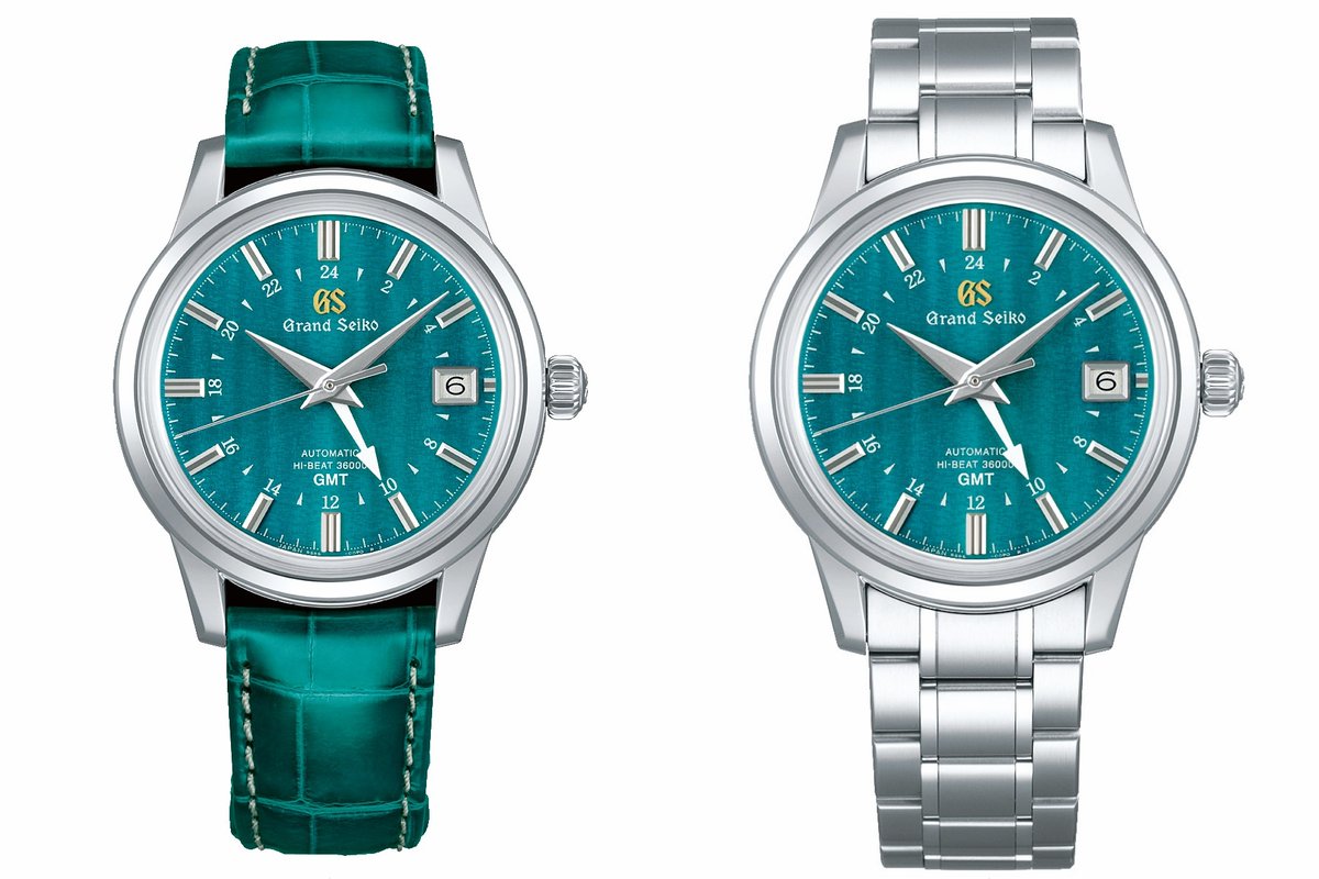 als_uhruhr's tweet image. 梅雨の時季、銀座和光の店内からウインドウ越しに外を眺めると、銀座の街は独特なブルーグリーンに染まって見えるという。その梅雨の情景を表現したグリーン文字盤採用の銀座・和光限定グランドセイコー新作が予約受付を開始。70本のみの製作
watch-media-online.com/news/9884/