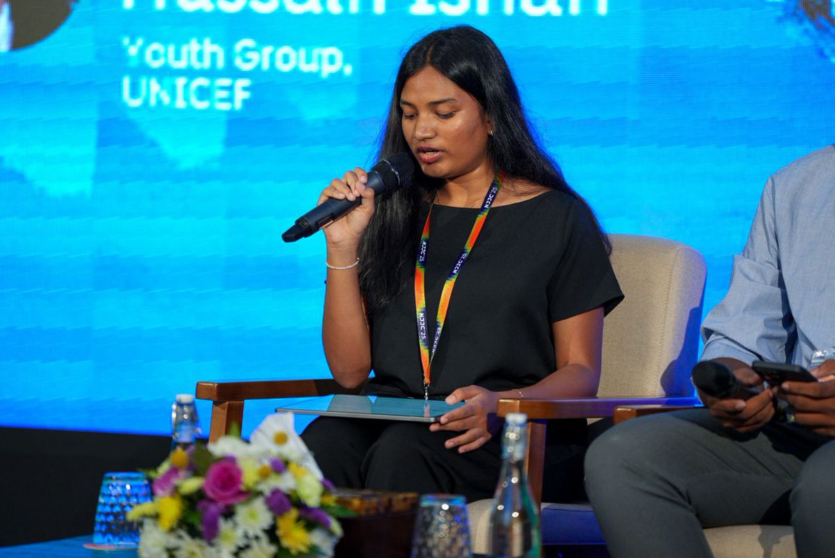 Prosecutor General’s Office (@pgo_mv) on Twitter photo #NJJC2025 Panel 4: Voices of Young People
In one of the most powerful sessions of the conference, young people took the stage to share their experiences, hopes, and challenges within the justice system.
<a href="/UNICEFMaldives/">UNICEF Maldives</a> #NJJC2025 Panel 4: Voices of Young People
In one of the most powerful sessions of the conference, young people took the stage to share their experiences, hopes, and challenges within the justice system.
<a href="/UNICEFMaldives/">UNICEF Maldives</a>