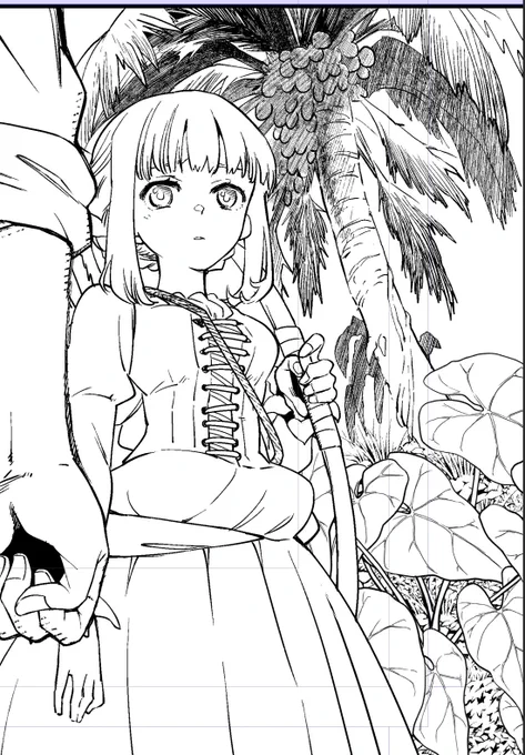 一生密林を描いている 