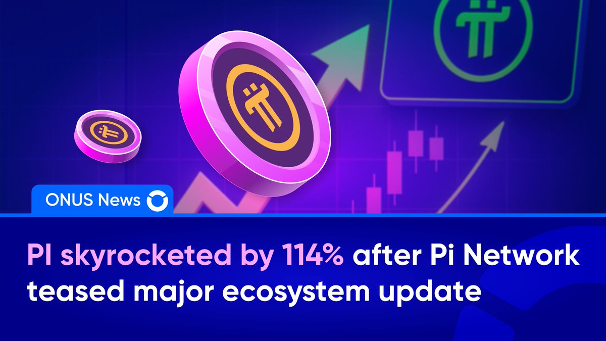 ONUS (@onusfinance) on Twitter photo 🔥 PI skyrocketed by 114% after #PiNetwork teased major ecosystem update
🗞 On May 8, the <a href="/PiCoreTeam/">Pi Network</a> teased a significant announcement related to its ecosystem, scheduled to be unveiled on May 14. This announcement has sparked high expectations among the network’s millions of 🔥 PI skyrocketed by 114% after #PiNetwork teased major ecosystem update
🗞 On May 8, the <a href="/PiCoreTeam/">Pi Network</a> teased a significant announcement related to its ecosystem, scheduled to be unveiled on May 14. This announcement has sparked high expectations among the network’s millions of