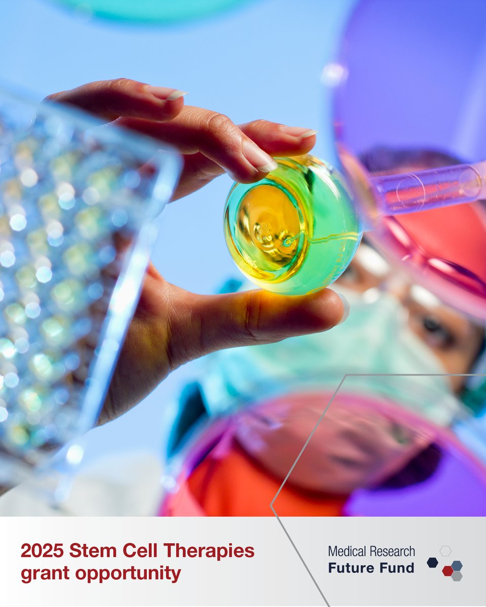 The Medical Research Future Fund is offering $31.5 million for research that improves our understanding of stem cell therapies. 🧪 

Apply now 💻 grants.gov.au/Go/Show?GoUuid…

#MRFF