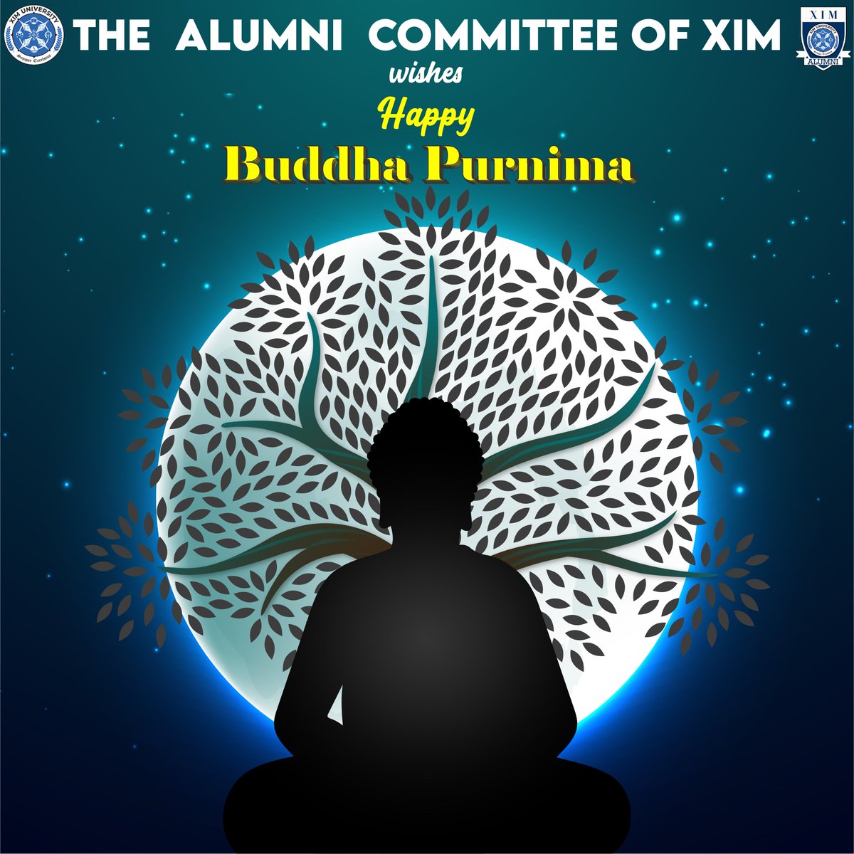 XIMBAlumni's tweet image. Buddha Purnima brings peace, wisdom &amp;amp; light.
May your day be filled with compassion, reflection &amp;amp; harmony.

We wish you a serene Buddha Purnima from XIM Alumni Committee!

#BuddhaPurnima 
#PeaceAndCompassion
#PathToPeace
#XIMB
#XIMBAlumni
#XIMUniversity