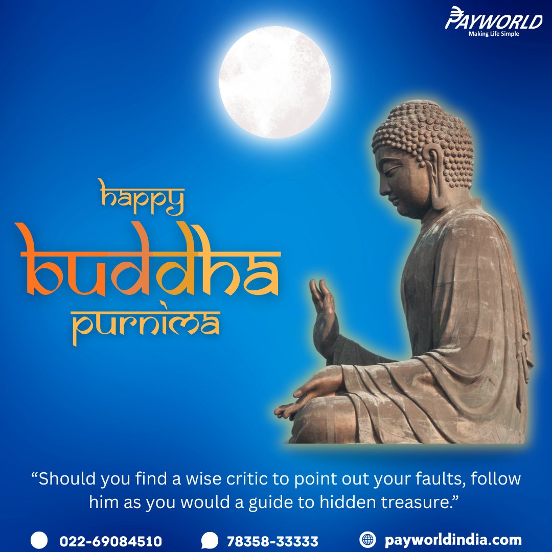 Honouring the timeless wisdom of Lord Buddha.

May this Buddha Purnima bring peace, compassion, and clarity to all.
#BuddhaPurnima #HappyBuddhaPurnima #lordbuddha #peacewithin #mindfulliving #payworld