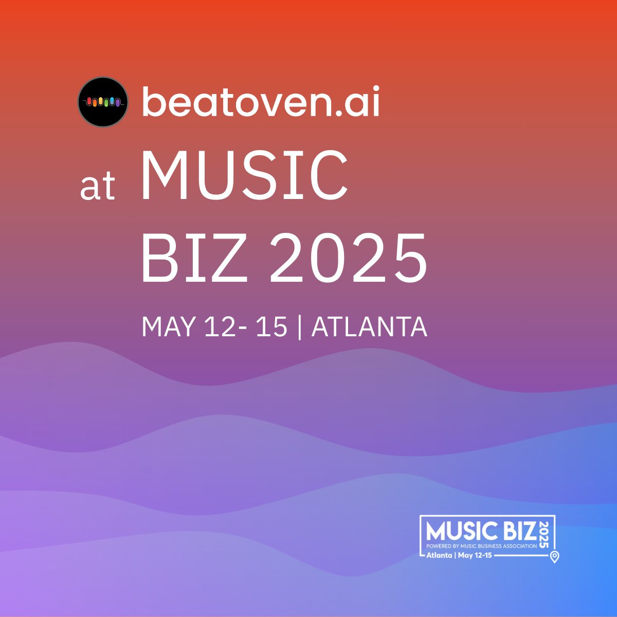 Beatoven.ai (@beatovenai) on Twitter photo Beatoven.ai will be present at Music Biz 2025, Atlanta from May 12 - 15. Hit us up if you'd like to catchup with our co-founder and CEO <a href="/marakhmusic/">Mansoor Rahimat Khan</a> Beatoven.ai will be present at Music Biz 2025, Atlanta from May 12 - 15. Hit us up if you'd like to catchup with our co-founder and CEO <a href="/marakhmusic/">Mansoor Rahimat Khan</a>