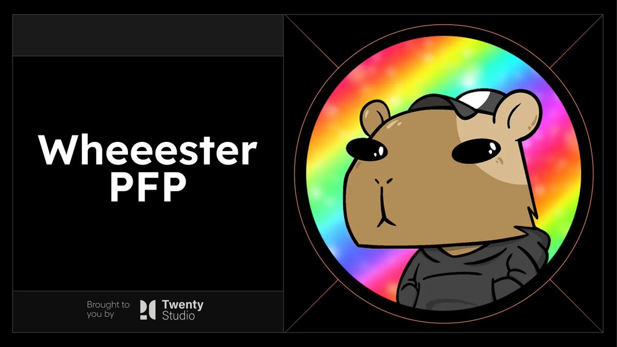 It's really thrilling to be part of spreading wheee vibes all across the meta.

Introducing Wheeeter PFP, brought to you by Twenty Studio.