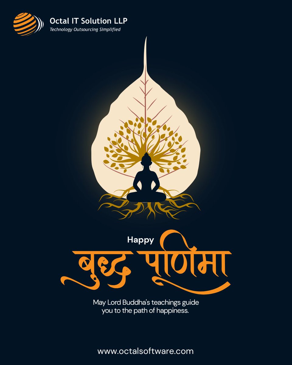 octalitsolution's tweet image. 🌼 Wishing you peace, wisdom, and enlightenment on this sacred Buddha Purnima.
May the teachings of Lord Buddha inspire us to walk the path of compassion, mindfulness, and harmony. 🕊️
✨ Let kindness be your strength and wisdom your guide.
#BuddhaPurnima #PeaceAndHarmony