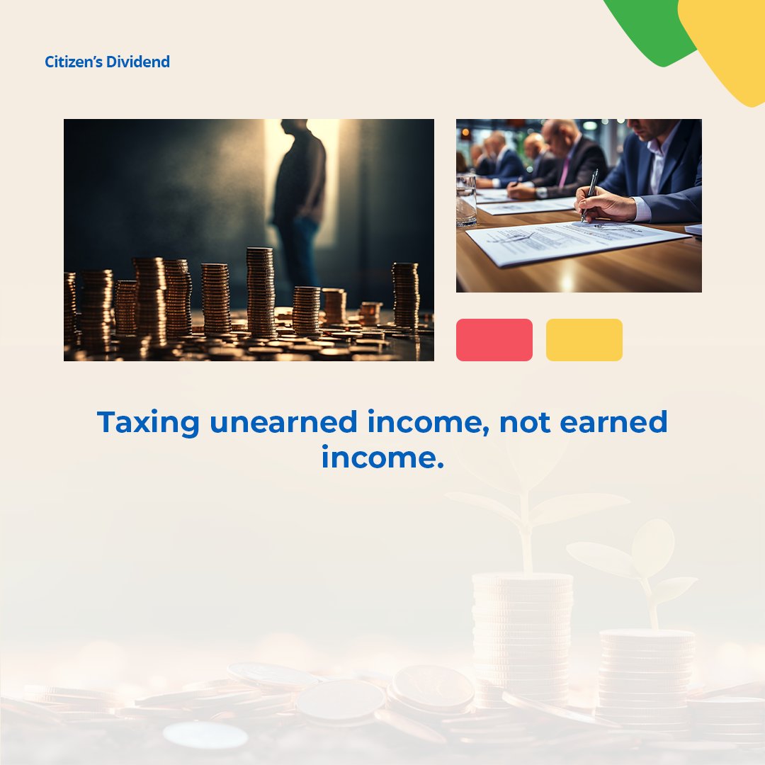 Most see income tax as a penalty on hard work. A Citizen’s Dividend taxes unearned wealth, not labor.
It’s light for 99% and hits mainly the rich, such as big landowners.

Find out more: citdiv.org
#citizensdividend #unearnedincome #economicrent