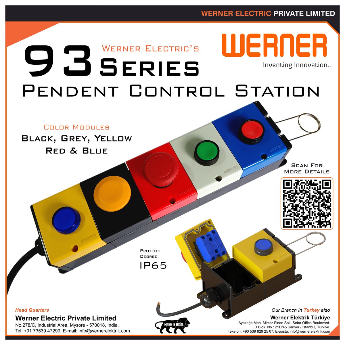 Werner_Electric's tweet image. The 93 Series Pendent Control Station is fully modular and completely customizable
For more details Visit
 wernerelektrik.com/pendent-contro…
#IndustrialAutomation #ControlStation #ModularDesign #IndustrialDesign #TechInnovation #IP65 #EasyAssembly #DurableDesign #Werner #Mysore #Pendent