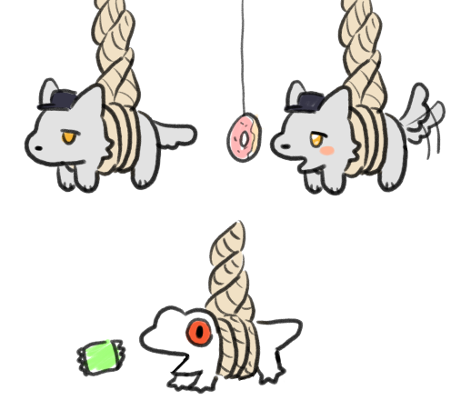 mx_lifile's tweet image. 액막이 도넛먹음이
- 당신의 도넛을 먹어줌
- 버릇 없는 것들도 먹어줌

액막이 게롱이
- 당신의 봉지과자를 먹어줌
- 오염도 경고해줌
- 가끔 빙그레 웃어줌