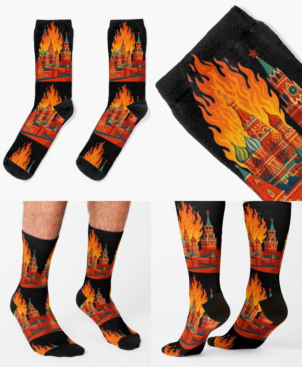 🇺🇦Buy my Merch👉t.ly/ERfiM

#kremlin #fire #Socks #moscow #putin #redbubble #merch #tshirt #sticker #drigli #fuckrussia #ukraine #ukrainian #ukrainewar #freeukraine #slavaukraini #braveukraine #ukrainestrong #glorytoukraine  #supportukraine #standwithukraine #Russia