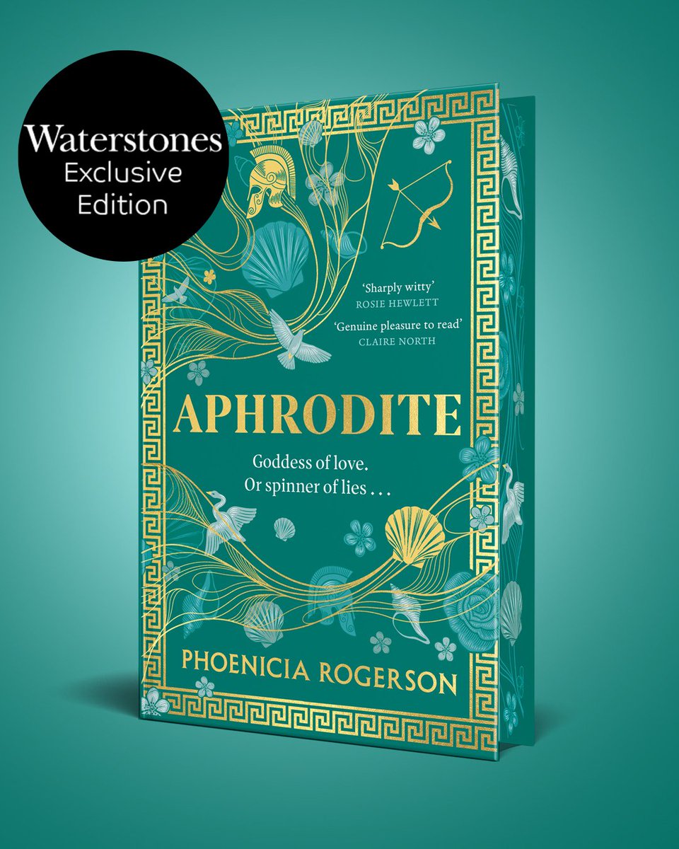 Waterstones's tweet image. &apos;I’m a liar, to begin with...&apos;

Perfectly capturing the charm and chaos of the Greek gods, APHRODITE is the brilliantly witty mythical retelling coming soon from Phoenicia Rogerson. Pre-order our stunning Signed Exclusive Edition with sprayed edges here: waterstones.com/book/aphrodite…