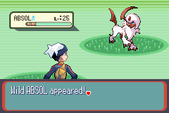 Shiny 8% Absol in Sapphire after 6,906 REs and only 4 phases!