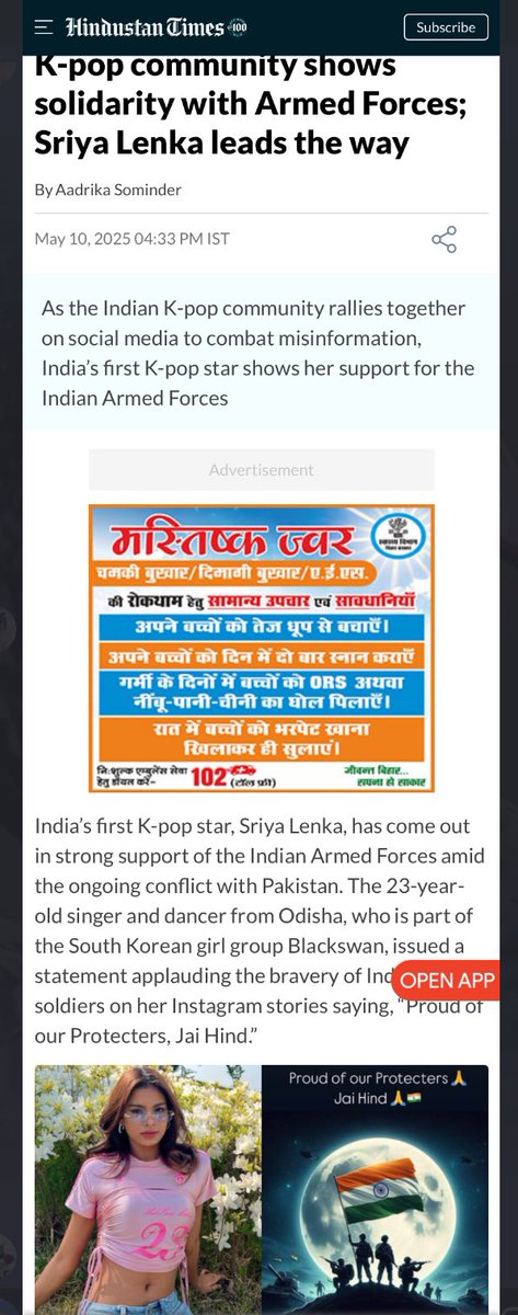 prativa89460's tweet photo. Pride of India #SRIYA Goodwill Ambassador by the Korean War Memorial for a reason . We know ur heart belongs to ur motherland ♥️
Jay Hind 🇮🇳
#BLACKSWN https://t.co/vuHc0R2jfi