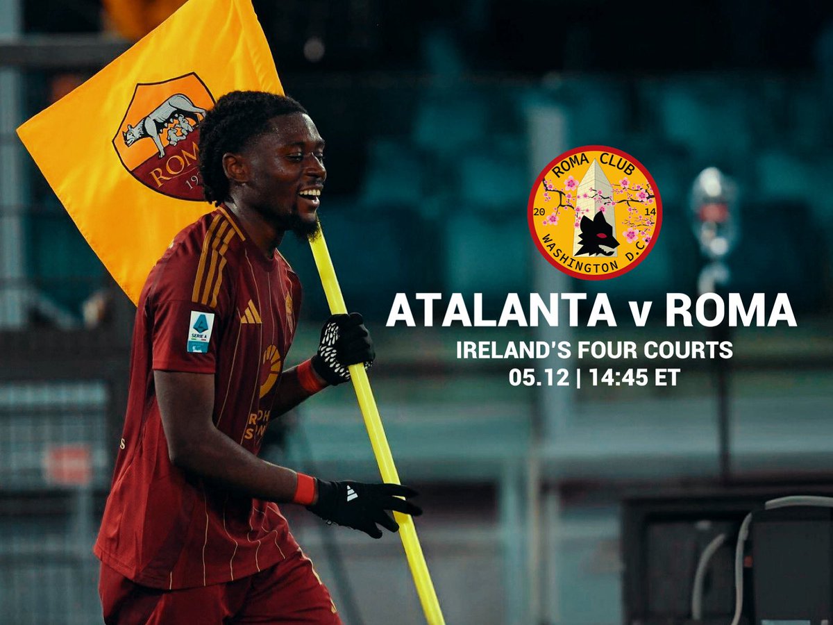 Join #CurvaDC at <a href="/irelands4courts/">Irelands Four Courts</a> to support the Giallorossi as <a href="/OfficialASRoma/">AS Roma</a> take on <a href="/Atalanta_BC/">Atalanta B.C.</a> in the <a href="/SerieA/">Lega Serie A</a> ! 🌍🏆

Daje Roma Daje!

🟨🟥🟨🟥

📍2051 Wilson Blvd.
📱 DM to join us on Groupme

#ForzaRoma #capitaleperlacapitale #atalantaroma #giallorossi
