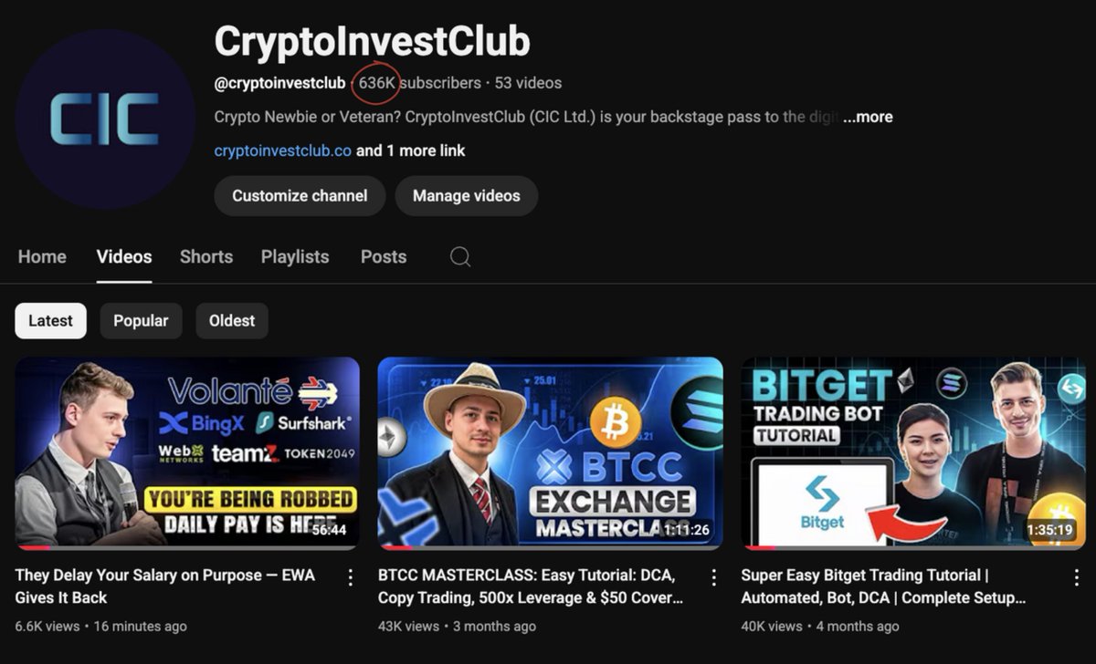 Volantechain.com (Volante Labs Limited) (@volantechain) on Twitter photo Did you see our latest video on the 600k+ channel CIC? Our listings on BingX and BTSE with shoutouts to events we spea...
Check out the video here:
youtu.be/sgyZaf49Fw4?si…
<a href="/JoeyBertschler/">Joey Bertschler</a> <a href="/teamz_inc/">TEAMZ, Inc.</a> <a href="/WebX_Asia/">WebX 2025 (Aug 25-26)</a> <a href="/token2049/">TOKEN2049</a> <a href="/surfshark/">Surfshark</a> <a href="/BingXOfficial/">BingX</a> <a href="/BingXEnglish/">BingX</a> <a href="/BTSE_Official/">BTSE</a> Did you see our latest video on the 600k+ channel CIC? Our listings on BingX and BTSE with shoutouts to events we spea...
Check out the video here:
youtu.be/sgyZaf49Fw4?si…
<a href="/JoeyBertschler/">Joey Bertschler</a> <a href="/teamz_inc/">TEAMZ, Inc.</a> <a href="/WebX_Asia/">WebX 2025 (Aug 25-26)</a> <a href="/token2049/">TOKEN2049</a> <a href="/surfshark/">Surfshark</a> <a href="/BingXOfficial/">BingX</a> <a href="/BingXEnglish/">BingX</a> <a href="/BTSE_Official/">BTSE</a>