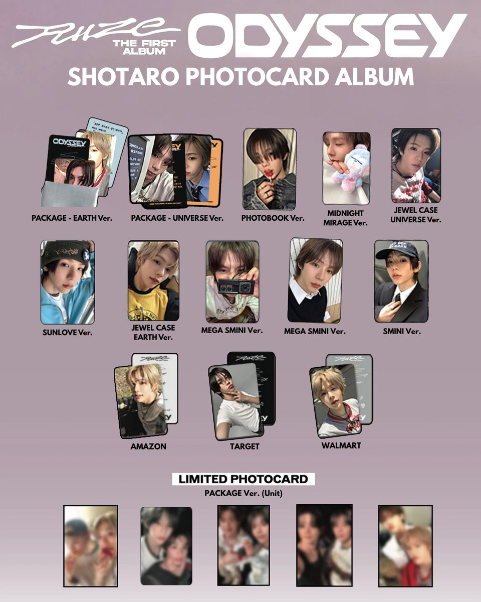 UPDATED] RIIZE The 1st Album 'ODYSSEY' Photocard Preview #SHOTARO