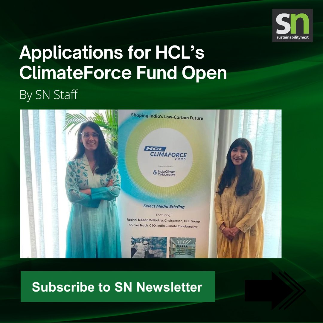 SustainNext's tweet photo. Got a Climate Idea? HCL’s ClimateForce Fund Wants to Back You
The ClimateForce Fund is now accepting applications! Join an elite global program that offers funding, mentorship, and a once-in-a-lifetime journey to Antarctica.
#ClimateForceFund #HCLForClimate #YouthForClimate https://t.co/BGwfFM5bKE