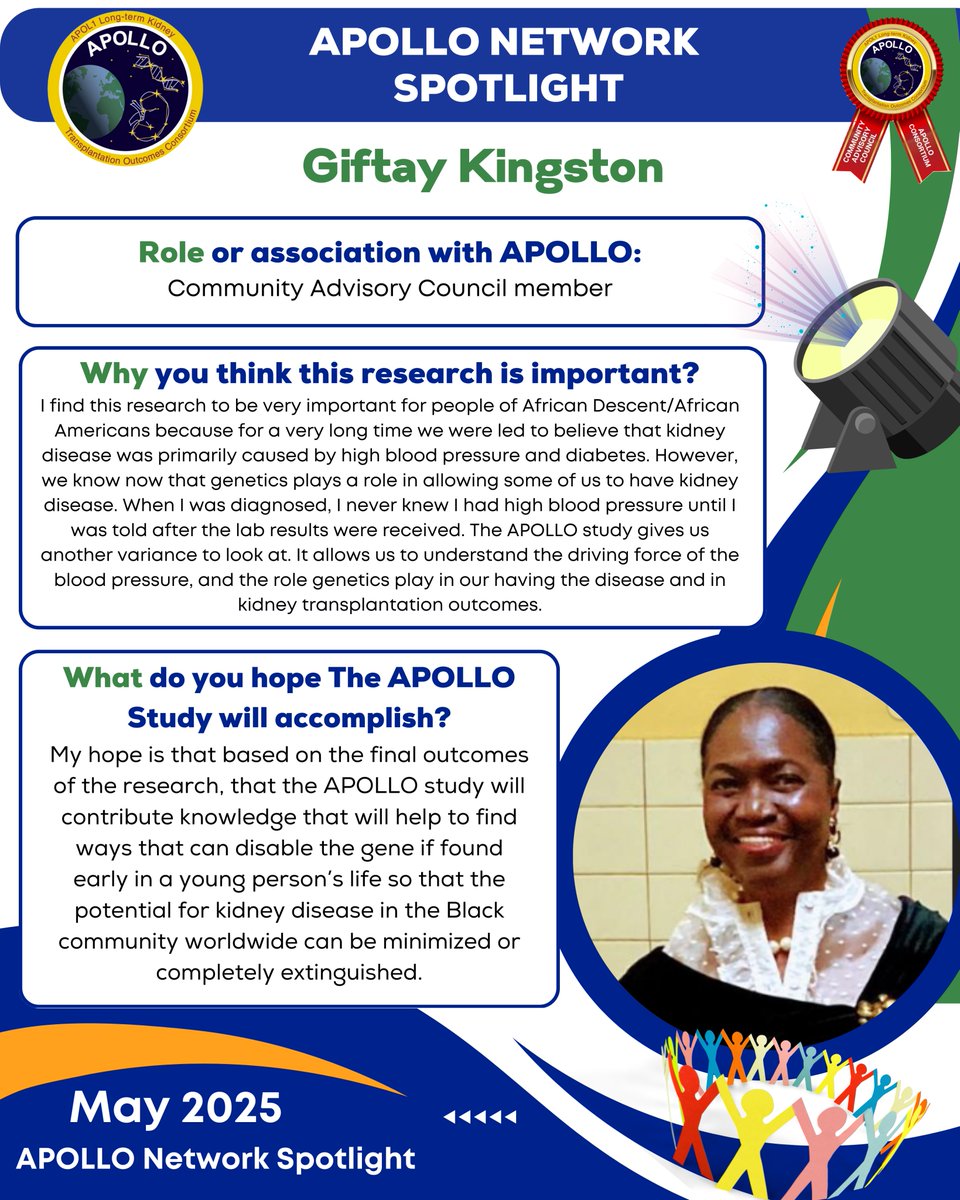 APOLLO_Network13 (@apollonetwork13) on Twitter photo 🌟The <a href="/ApolloNetwork13/">APOLLO_Network13</a> spotlights #GiftayKingston's inspiring work as a #CommunityAdvisoryCouncil member: ‘My hope that The #APOLLO study will contribute knowledge to help find ways to disable damage from the gene if found early in a young person’s life.'🧬🏥🫶#PrecisionMedicine 🌟The <a href="/ApolloNetwork13/">APOLLO_Network13</a> spotlights #GiftayKingston's inspiring work as a #CommunityAdvisoryCouncil member: ‘My hope that The #APOLLO study will contribute knowledge to help find ways to disable damage from the gene if found early in a young person’s life.'🧬🏥🫶#PrecisionMedicine