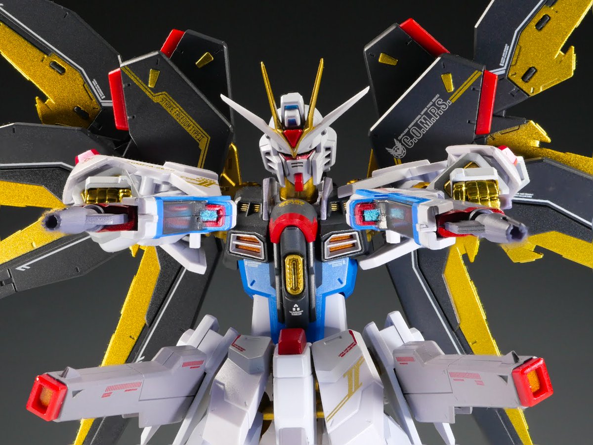 GhostsParticle's tweet photo. Had to bring out the Lumix and macro lens for the Strike Freedom Type II's beam spam pose. The photo stacking really helped to clean up most of the blurry spots. Will do more shots later. https://t.co/n3MeR2YTON