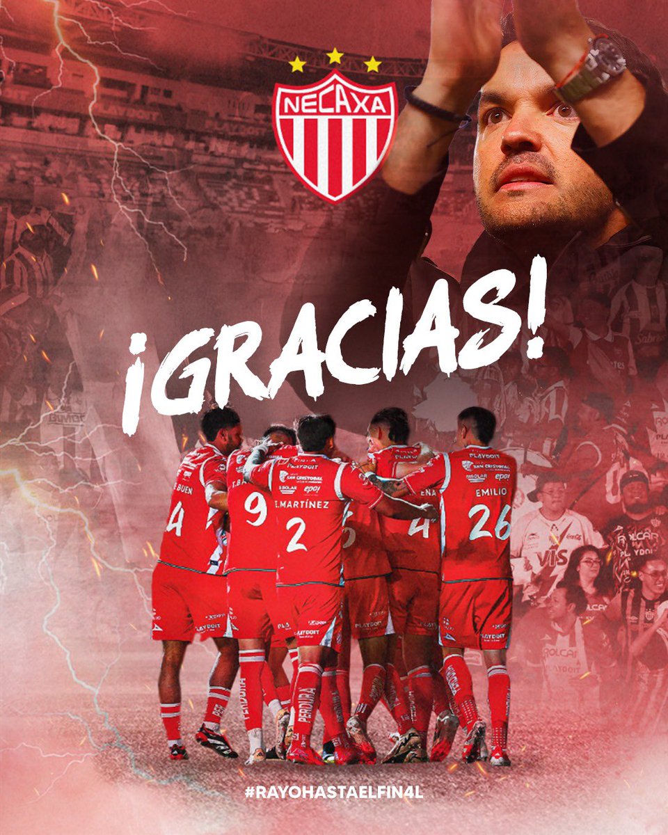 Finaliza nuestra participación en el Torneo Clausura 2025 de la <a href="/LigaBBVAMX/">Liga BBVA MX</a>. 

Un Torneo más que ilusionante, un camino lleno de emoción y pasión ❤️

Ser de Necaxa, es otra cosa. ⚡️

Por cada porra, cada gol, cada grito, cada jugada y cada Rayo que alentó hasta el final…