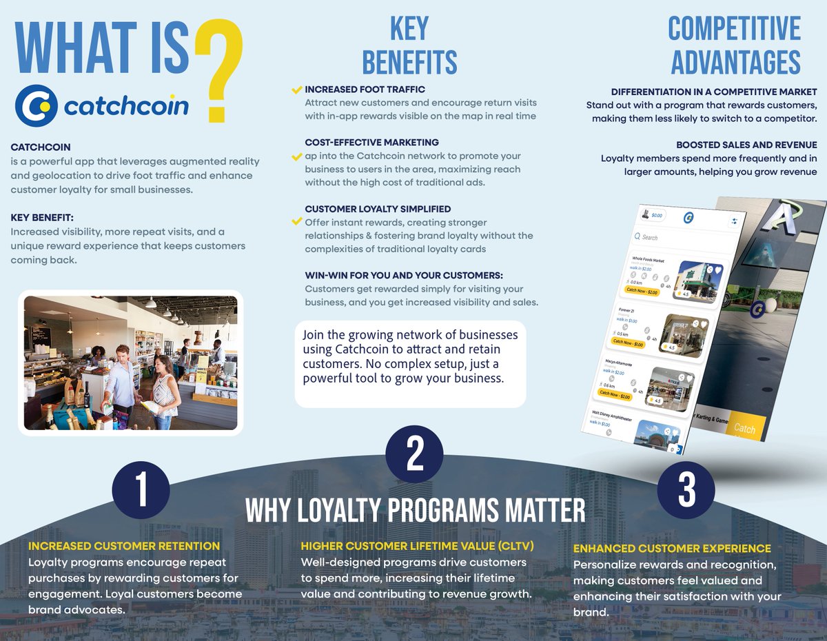 catchcoin™ helps businesses grow by turning customer visits into fun, rewarding experiences—because loyalty only works if people actually want to come back.
