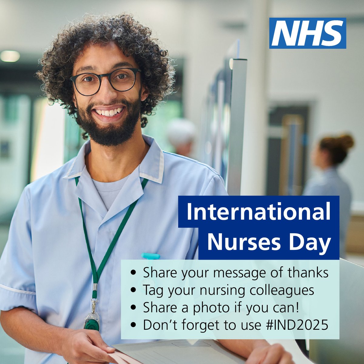 Happy International Nurses Day! Join us by sharing a message of thanks today as we recognise the incredible contribution of #teamCNO nursing colleagues across health and social care. 💙 #IND2025