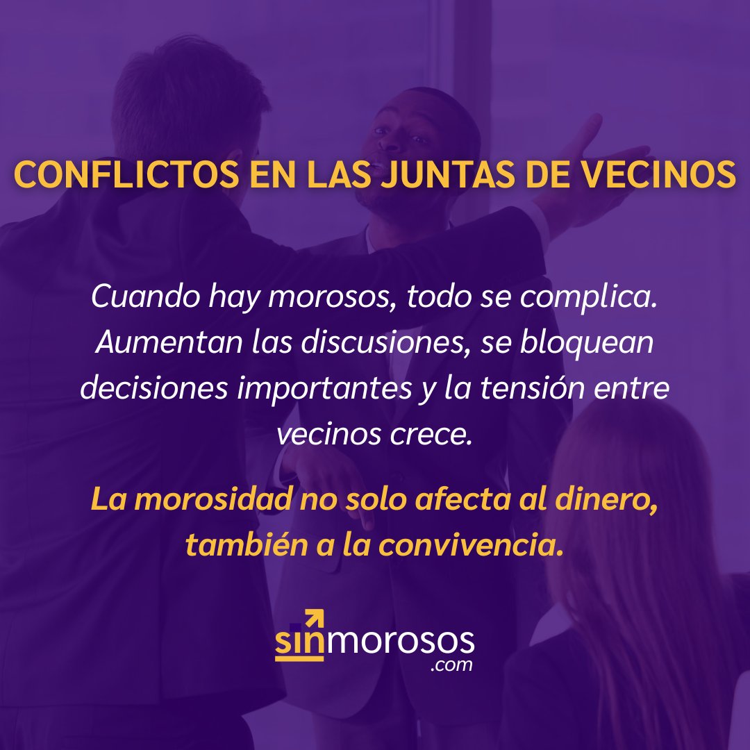 🚩3 señales de que tu comunidad sufre impagos
• Subida de cuotas para todos
• Falta de liquidez en las cuentas
• Conflictos en las juntas de vecinos

¿Te suena?

Contacto:👇
📞 695 11 15 55
🌐 sinmorosos.com
📍 C. Danza Invisible, 2, 2º IZQ, 29620 Torremolinos, Málaga