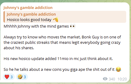 Shared this in my gamble channel right before bonkguy aped #USELESS 

APE THE SHIT OUT OF IT 

up 6x from his ape