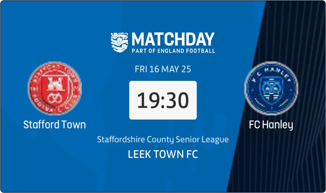 This Friday the Macron Cup final. 
Leek Town FC
#UpTheTown