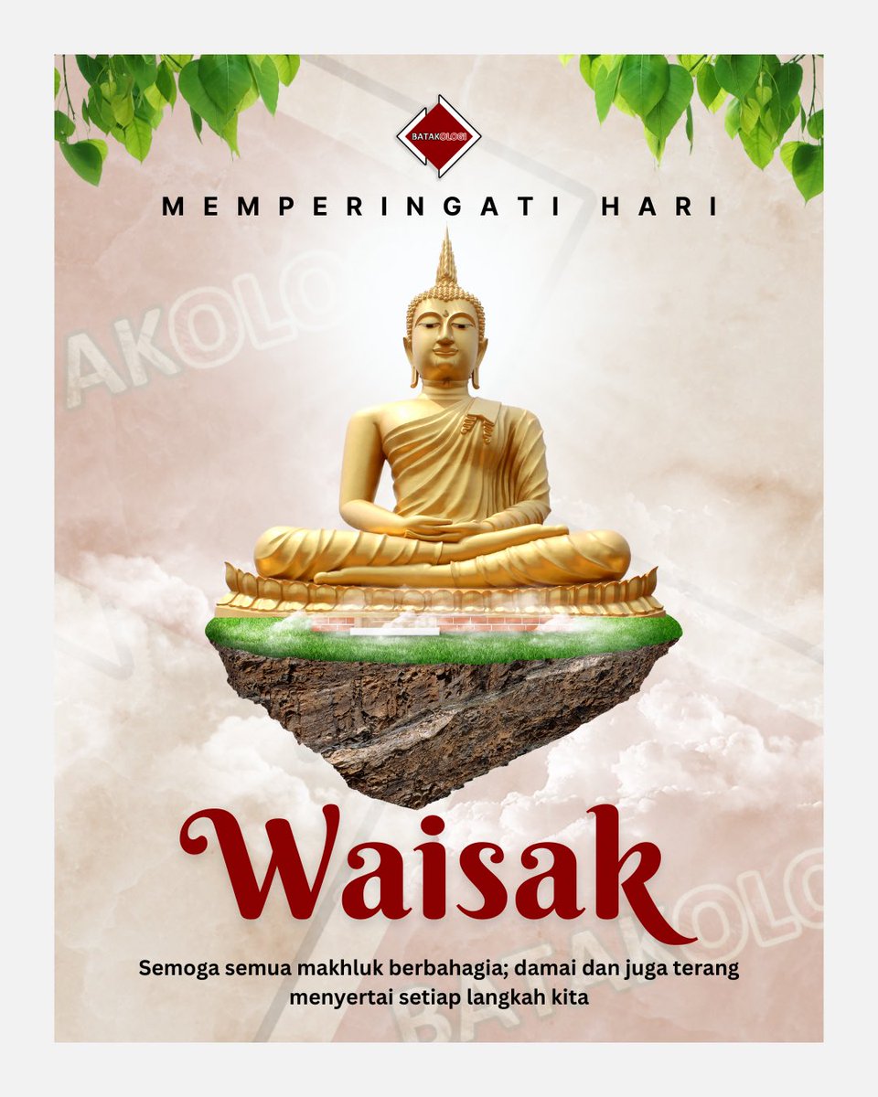 Waisak bukan hanya peringatan kelahiran, pencerahan, dan wafatnya Sang Buddha, tetapi juga momen untuk merenungkan jalan hidup kita menuju pembebasan dari penderitaan 😇😇😇

Selamat Hari Raya Waisak 2569 BE...
Semoga cahaya kebijaksanaan Buddha menerangi hati kita menuju