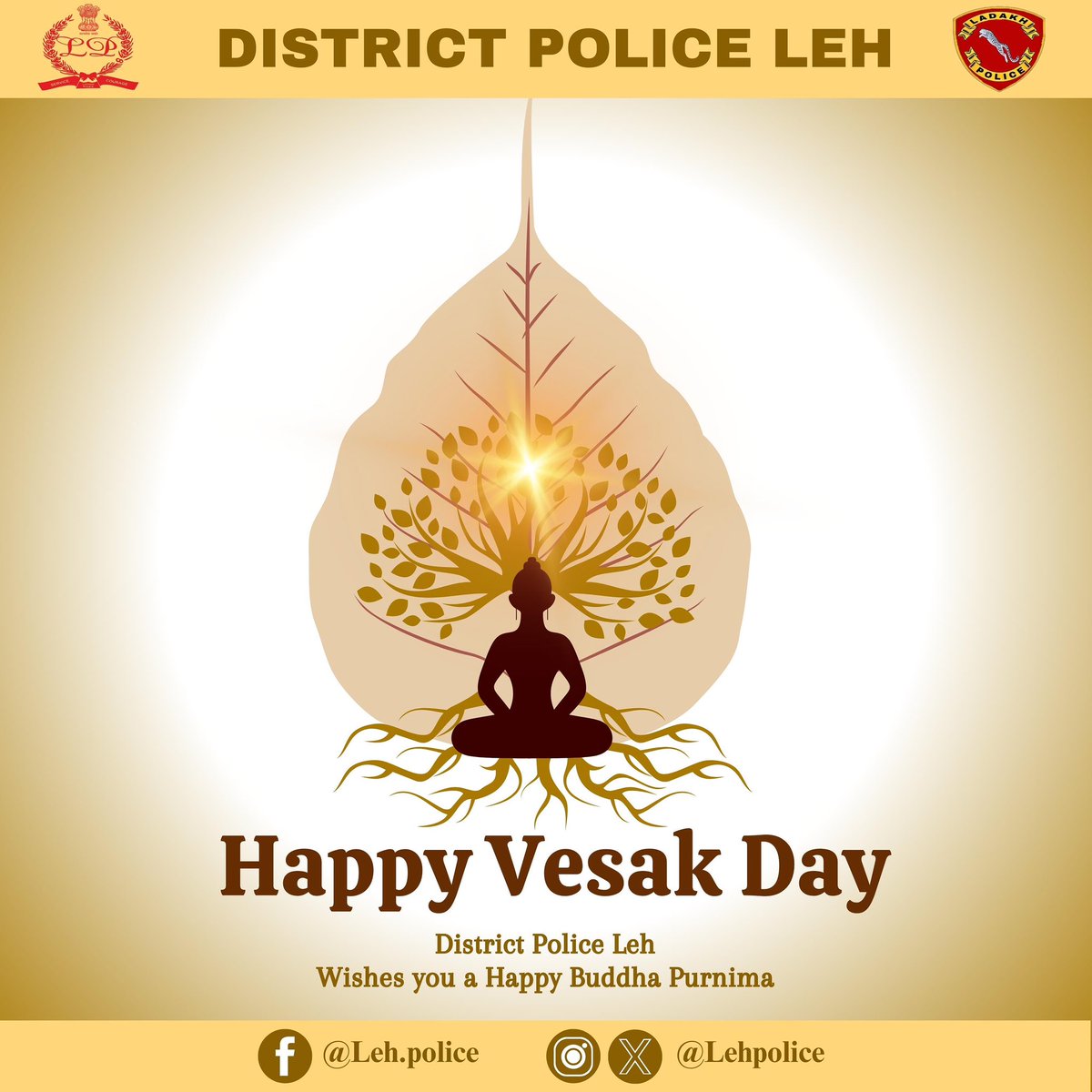 District Police Leh (@lehpolice) on Twitter photo HAPPY VESAK DAY!
District Police Leh wishes you a Happy Buddha Purnima.
<a href="/DGP_Ladakh/">DGP Ladakh</a> <a href="/shrutiarora_IPS/">Shruti</a> <a href="/RigzinSangdup/">Regzin Sangdup</a> HAPPY VESAK DAY!
District Police Leh wishes you a Happy Buddha Purnima.
<a href="/DGP_Ladakh/">DGP Ladakh</a> <a href="/shrutiarora_IPS/">Shruti</a> <a href="/RigzinSangdup/">Regzin Sangdup</a>