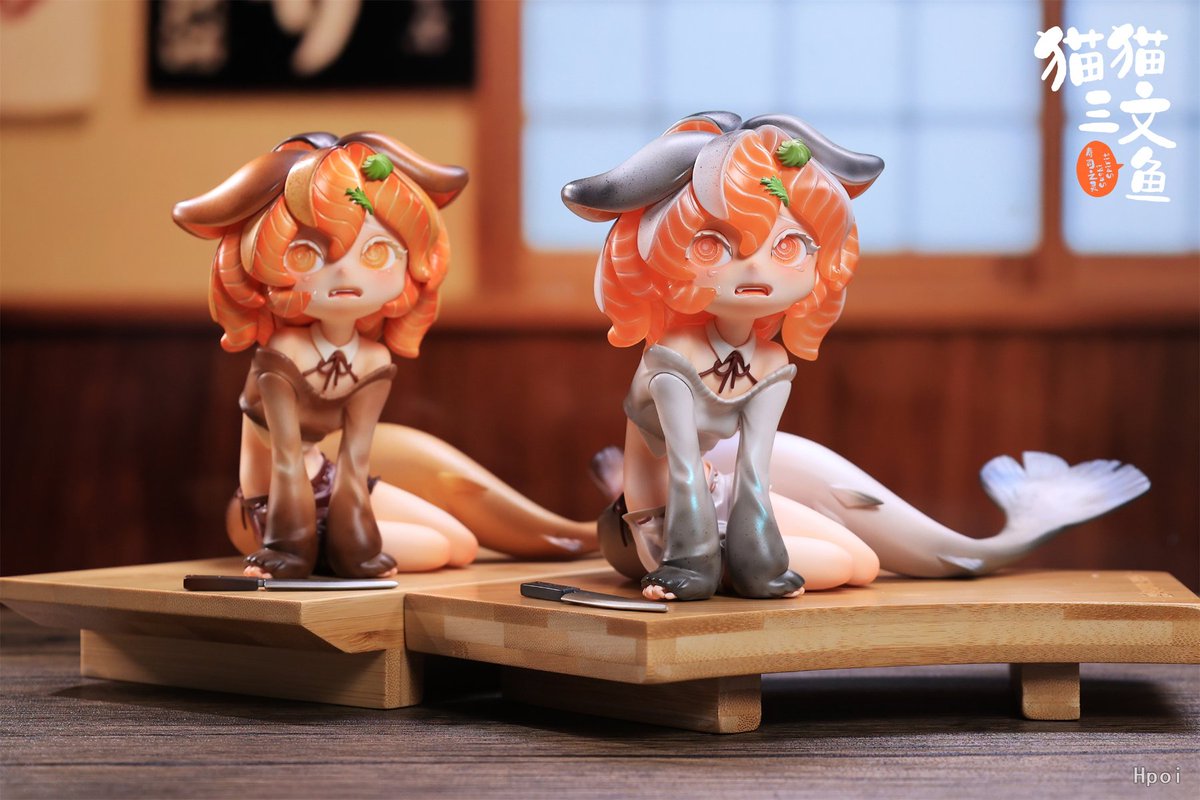 サーモンの妖精 猫猫三文魚 フィギュア 現地5月15日予約開始✨ WeArtDoing、オリジナル『キャットサーモン（猫