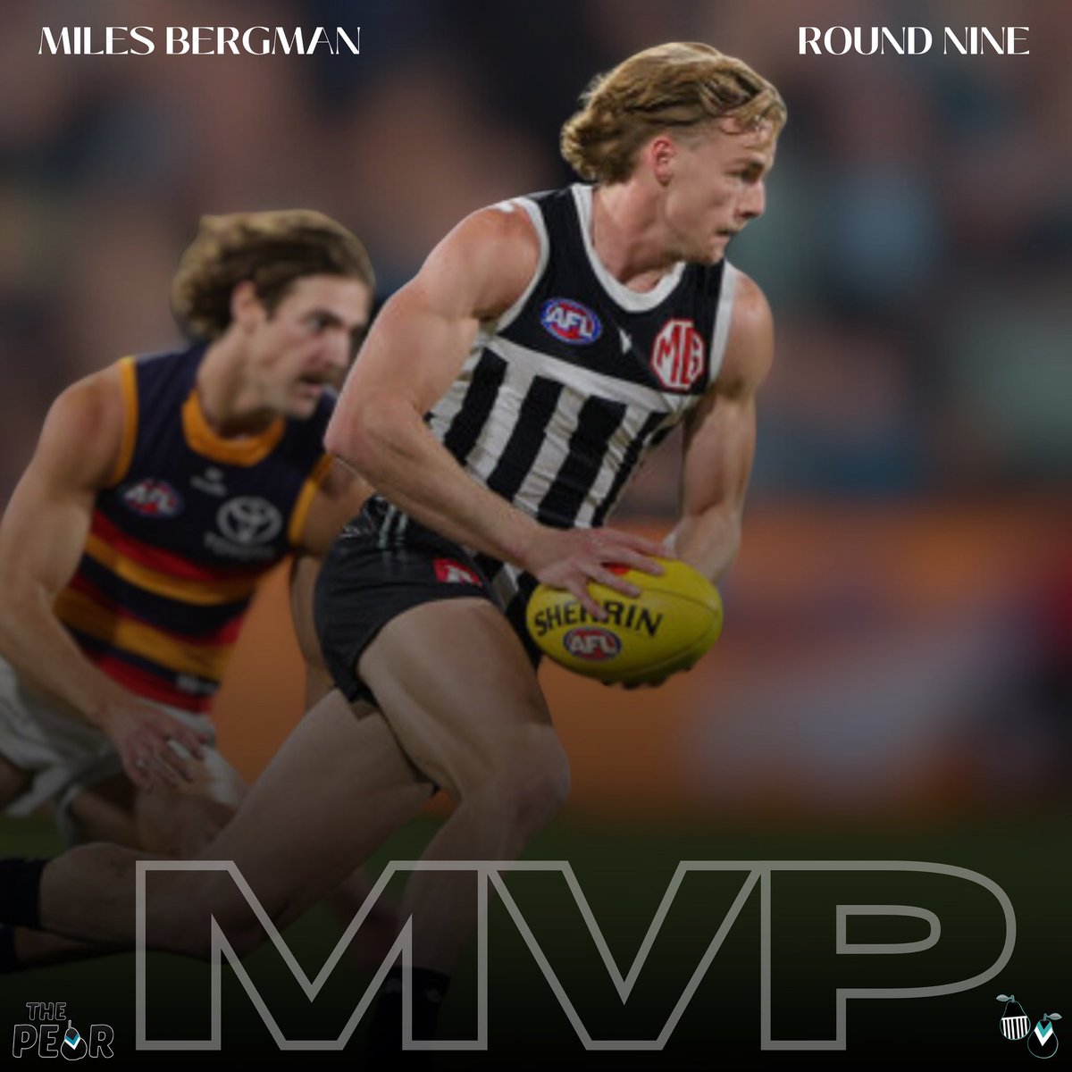 Our round 9 MVP is Miles Bergman! 

For his role on Jordan Dawson and how influential he was in the midfield. More from Miles please, oh and sign him NOW!
