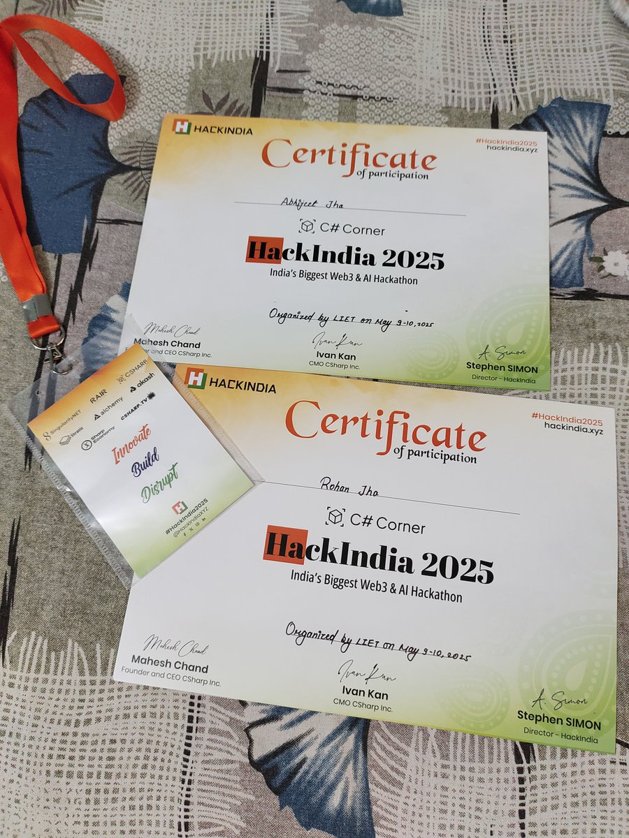 rohanjha9260's tweet image. Still buzzing from #HackIndia2025—built Catalyst AI with team HackOBrains, learned tons, pitched hard, and grew even more. What a ride! #FirstHackathon #AIInnovation